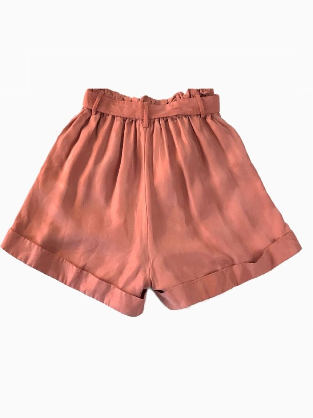 Sadie & Sage – Terracotta Belted Shorts | High Waist Paper Bag | NWT Size Small - Picture 2 of 10